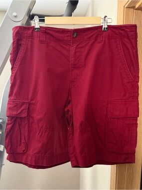 Mossimo Supply Co. Men's Deep Red/Red Wood Cargo Shorts